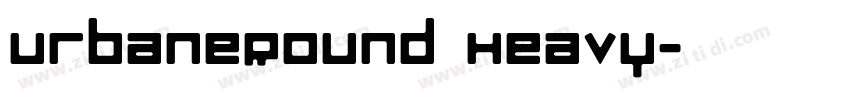 UrbaneRound Heavy字体转换